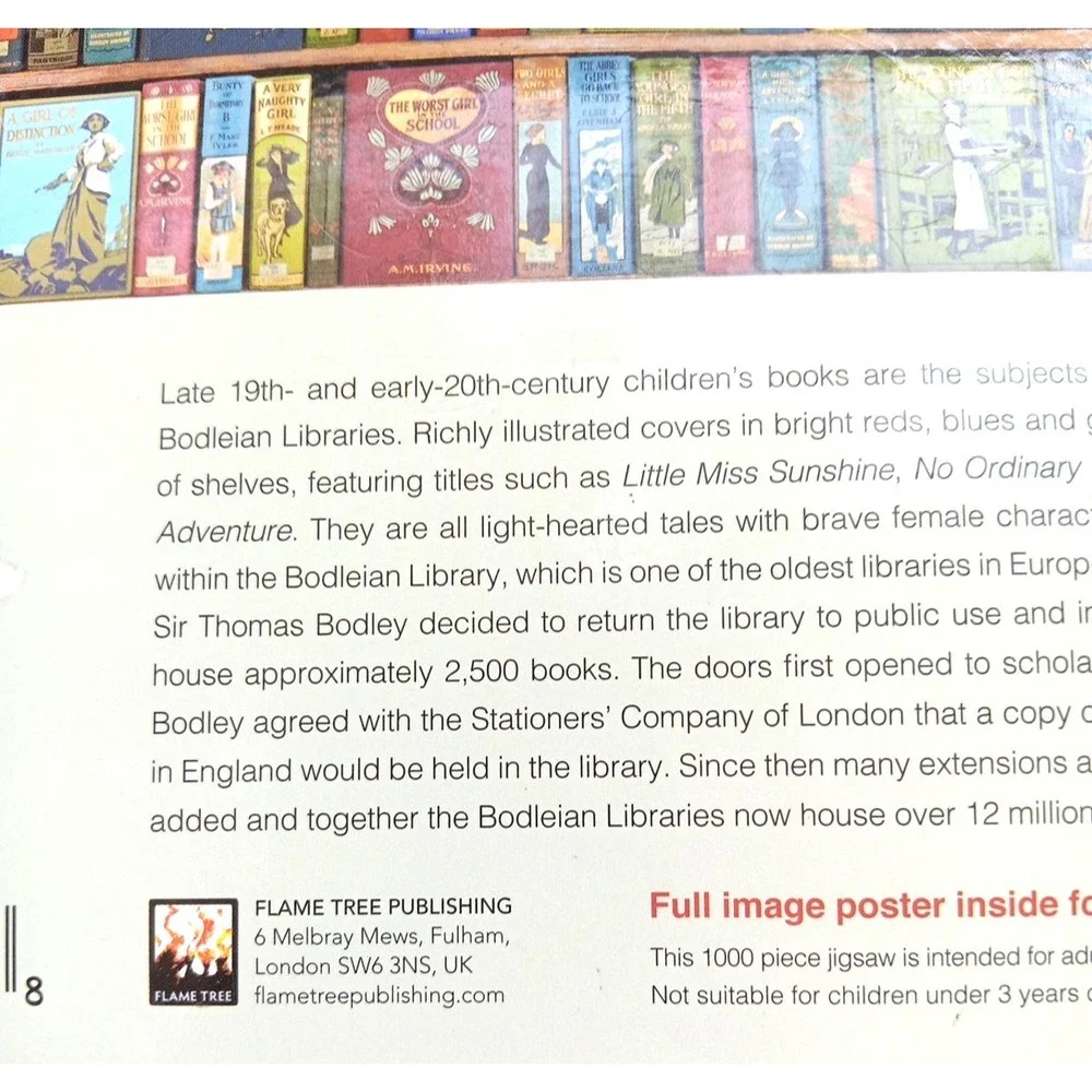 Bodleian Libraries A Readers Delight‎ 1000 Piece Puzzle Old Books